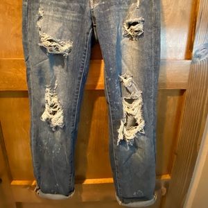Judy blue boyfriend fit distressed jeans